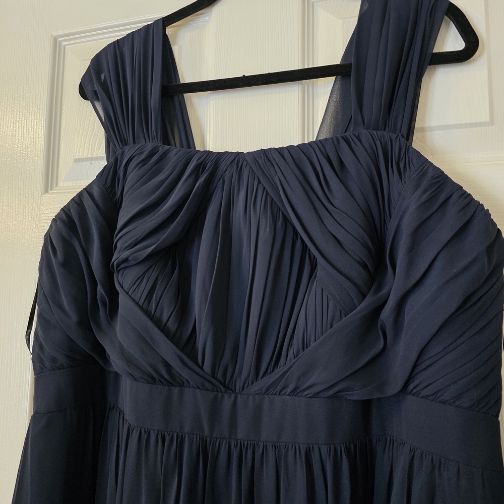 Elegant Navy Blue Women's Dress